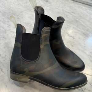 J.Crew Camo Chelsea Rain Boot